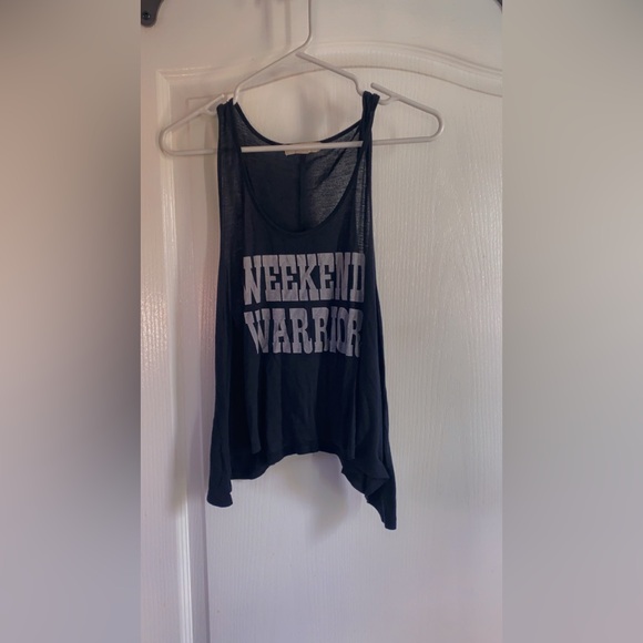 Tops - Black Weekend Warrior Tank Top